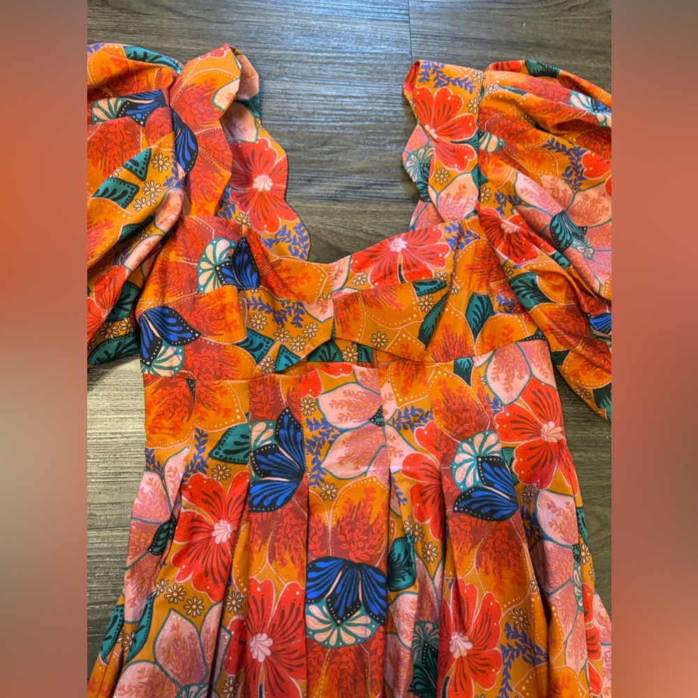 FARM Rio Colorful Floral Midi Dress - Picture 6 of 9